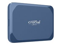 Crucial X10 - SSD - 4 TB - extern (portabel) - USB 3.2 Gen 2x2 (USB-C kontakt) - matt blå CT4000X10SSD9