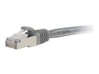 C2G Cat6a Booted Shielded (STP) Network Patch Cable - Kytkentäkaapeli - RJ-45 (uros) to RJ-45 (uros) - 15 m - STP - CAT 6a - valettu, piikitön, säikeinen - harmaa 89923