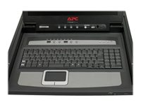 APC LCD Console - KVM-konsoli kanssa KVM-kytkin - 8 porttia - PS/2 - 17" - telineasennettava - VGA - musta - 1U malleihin P/N: AR3106SP, SMX1000C, SMX1500RM2UC, SMX1500RM2UCNC, SMX750C, SMX750CNC, SRT5KRMXLW-TW AP5808