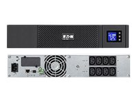 Eaton 5SC 1500i - UPS - Vaihtovirta 230 V - 1050 watti(a) - 1500 VA - RS-232, USB - lähtöliittimet: 8 - 2U - musta 5SC1500IR