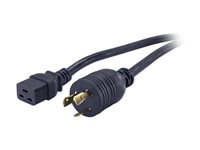 APC - Strömkabel - IEC 60320 C19 till NEMA L6-20 (hane) - 3.7 m - svart - för P/N: SRT10KRMXLT-A, SRT5KRMXLT-5KTF-A, SRT5KRMXLT-A, SRT6KRMXLT-A, SRT8KRMXLT-A, SRT8KXLJ AP9871