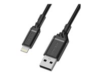 OtterBox Standard - Lightning-kabel - Lightning hane till USB hane - 2 m - svart 78-52630