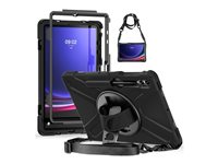 Insmat - Takakansi tabletille - rosoinen - rugged armor - polykarbonaatti, kumi, termoplastinen polyuretaani (TPU) malleihin Samsung Galaxy Tab S8, Tab S9 652-1287