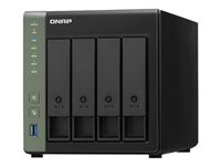 QNAP TS-431KX - NAS-server - 4 fack - 32 TB - SATA 6Gb/s - HDD 8 TB x 4 - RAID 0, 1, 5, 6, 10, JBOD - RAM 2 GB - Gigabit Ethernet / 10 Gigabit Ethernet - iSCSI support TS-431KX-2G+4XHDWG480UZSVA