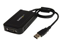StarTech USB till VGA-adapter - 1920x1200 - USB/VGA-adapter - TAA-kompatibel - USB (hane) till HD-15 (VGA) (hona) - USB 2.0 - 50 cm - 1920 x 1200 (WUXGA) stöd - grå - för P/N: MXT101MM USB2VGAE3