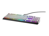Alienware AW510K - Tangentbord - bakgrundsbelysning - USB - tangentbrytare: CHERRY MX Low Profile Red - månljus - för Alienware Area-51, Aurora, Aurora R10, Aurora R9, M15, M17; G5 5090; XPS 8940 AW510K-W-WW