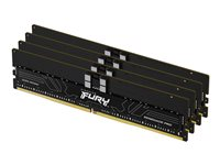 Kingston FURY Renegade Pro - DDR5 - pakkaus - 128 Gt: 4 x 32 Gt - DIMM 288 nastaa - 5600 MHz / PC5-44800 - CL28 - 1.35 V - rekisteröity - on-die ECC - musta KF556R28RBE2K4-128