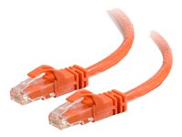 C2G Cat6 Booted Unshielded (UTP) Network Patch Cable - Kytkentäkaapeli - RJ-45 (uros) to RJ-45 (uros) - 5 m - UTP - CAT 6 - valettu, piikitön, säikeinen - oranssi 83578