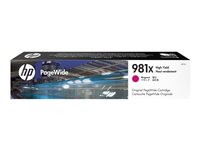 HP 981X - 116 ml - Tuottoisa - magenta - alkuperäinen - PageWide - mustepatruuna malleihin PageWide Enterprise Color MFP 586; PageWide Managed Color E55650 L0R10A