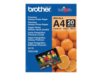 Brother BP61GLA Premium Glossy Photo Paper - Blank - 9 mil - A4 (210 x 297 mm) - 190 g/m² - 20 ark fotopapper - för Brother DCP-155, 197, 350, 353, 560, MFC-230, 235, 260, 265, 465, 5490, 685, 885, J5320 BP61GLA