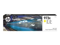 HP 973X - Tuottoisa - keltainen - alkuperäinen - PageWide - mustepatruuna malleihin PageWide Managed P55250; PageWide Pro 452, 477, 552, 577, MFP 477 F6T83AE