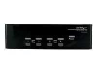 StarTech.com 4 Port DVI VGA Dual Monitor KVM Switch USB with Audio and USB 2.0 Hub (SV431DDVDUA) - Omkopplare för tangentbord/video/mus/ljud/USB - 4 x KVM/ljud/USB - 1 lokal användare - skrivbordsmodell - för P/N: IM12D1500P, SVA12M2NEUA, SVA12M5NA, USBDVI4N1A6, USBVGA4N1A10, USBVGA4N1A6 SV431DDVDUA