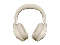Jabra Evolve2 85 MS Stereo - Headset - fullstorlek - Bluetooth - trådlös - aktiv brusradering - 3,5 mm kontakt - ljudisolerande - beige - Certifierad för Microsoft-teams 28599-999-888