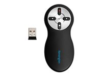 Kensington Si600 Wireless Presenter with Laser Pointer - Kauko-ohjauksen kuvaus - 4 painiketta - RF - musta 33374EU