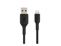 Belkin BOOST CHARGE - Salamakaapeli - Lightning uros to USB uros - 2 m - musta CAA002BT2MBK