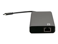 C2G USB C Docking Station - Dual Monitor Docking Station with 4K HDMI, USB, Ethernet, and AUX - Power Delivery up to 60W - Telakointiasema - USB-C / Thunderbolt 3 - 2 x HDMI - GigE - TAA-yhdenmukainen C2G54488