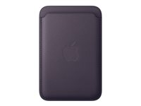 Apple - Plånbok för mobiltelefon/kreditkort - MagSafe-kompatibilitet - mikrotwill, FineWoven - midnattspurpur - för iPhone 12, 13, 14, 15, 16, 16e, 17, 17e, 18, Air MGH84ZM/A