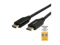 Startech Premium Höghastighets HDMI-kabel med Ethernet - 4K 60 Hz - 1 m - HDMI-kabel med Ethernet - HDMI hane till HDMI hane - 1 m - svart - för P/N: EXTEND-HDMI-4K40C6P1, KITBXAVHDPEU, KITBXAVHDPUK, KITBXDOCKPEU, KITBXDOCKPUK HDMM1MP