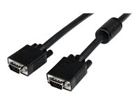StarTech 5 m koaxialvideokabel för VGA-skärm med hög upplösning - HD15 till HD15 M/M - VGA-kabel - HD-15 (VGA) (hane) till HD-15 (VGA) (hane) - 5 m - formpressad - svart MXTMMHQ5M