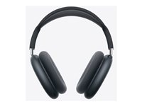 Apple AirPods Max - Hörlurar med mikrofon - fullstorlek - Bluetooth - trådlös - aktiv brusradering - midnatt MWW43DN/A
