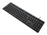 Targus - Tangentbord - antimikrobiell - antimikrobiell - USB - QWERTY - brittisk - svart AKB30AMUK