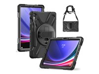 Insmat - Takakansi tabletille - rosoinen - rugged armor - polykarbonaatti, kumi, termoplastinen polyuretaani (TPU) malleihin Samsung Galaxy Tab S8+, Tab S9+ 652-1288