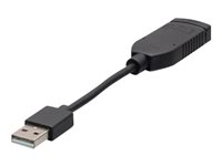 C2G USB-C to USB-A Dongle Adapter Converter - USB-kabel - USB-C (hane) till USB (hona) - USB 2.0 - 30 V - svart C2G30062
