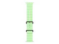 Apple - Band för smart klocka - 49 mm, svart titanfinish - 130 - 200 mm - neongrön - för Watch Hermès Series 12, SE 3, Series 10, Series 11, Series 12, Ultra 3, Ultra 4 MGCL4ZM/A