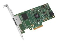 Intel Ethernet Server Adapter I350-T2 - Verkkosovitin - PCIe 2.1 x4 matala profiili - 1000Base-T x 2 I350T2V2BLK