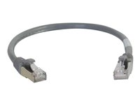 C2G Cat6a Booted Shielded (STP) Network Patch Cable - Kytkentäkaapeli - RJ-45 (uros) to RJ-45 (uros) - 3 m - STP - CAT 6a - valettu, piikitön, säikeinen - harmaa 89904