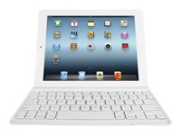 Logitech Ultrathin Keyboard Cover - Tangentbord - trådlös - Bluetooth - vit 920-004729