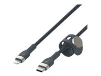 Belkin BoostCharge - Lightning-kabel - USB-C hane till Lightning hane - 2 m - blå CAA011BT2MBL