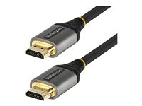 Startech 2 m Premium certifierad HDMI 2.0-kabel - Hög hastighets UHD 4K 60 Hz HDMI-kabel med Ethernet - HDR10, ARC - UHD HDMI Video-sladd - För UHD-skärmar, TV-apparater, monitorer - M/M - Premium hög hastighet - HDMI-kabel med Ethernet - HDMI hane till HDMI hane - 2 m - skärmad - grå, svart - passiv, 4K60Hz (3840 x 2160) stöd HDMMV2M