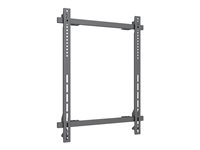 Multibrackets M Pro Series - Asennuskomponentti (kehys) - kiinteä malleihin litteä paneeli - teräs - musta -kiinnitysliitäntä: 400 x 600 mm - kiskoasennus 7350105216534