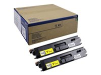 Brother TN900y - 2-pack - gul - original - tonerkassett - för Brother HL-L9300CDWTT, MFC-L9550CDWT TN900YTWIN