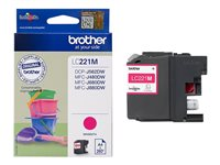 Brother LC221M - Magenta - alkuperäinen - mustepatruuna malleihin Brother DCP-J562DW, MFC-J480DW, MFC-J680DW, MFC-J880DW LC221M