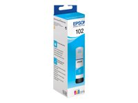 Epson 102 - 70 ml - cyan - original - bläcktank - för EcoTank ET-15000, 2750, 2751, 2756, 2850, 2851, 2856, 2955, 3850, 4750, 4850, 4856, 4951 C13T03R240