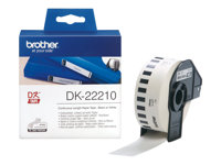 Brother DK-22210 - Musta valkoisella - Rulla (2,9 cm x 30,5 m) tarrat malleihin Brother QL-1050, 1060, 1110, 500, 550, 560, 570, 580, 600, 650, 700, 710, 720, 820 DK22210