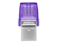 Kingston DataTraveler microDuo 3C - USB Flash-asema - 256 Gt - USB 3.2 Gen 1 / USB-C DTDUO3CG3/256GB