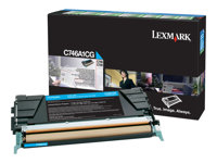 Lexmark - Cyan - original - tonerkassett LCCP, LRP - för Lexmark C746dn, C746dtn, C746n, C748de, C748dte, C748e C746A1CG
