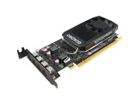 NVIDIA Quadro - Grafikkort - Quadro P1000 - 4 GB GDDR5 låg profil - 4 x Mini DisplayPort - för ThinkStation P320 30BJ (SFF), 30BK (SFF), 30BS (SFF); P330 30C7 (SFF), 30C8 (SFF), 30CA (SFF); P330 (2nd Gen) 30D2 (SFF), 30D4 (SFF) 4X60N86660