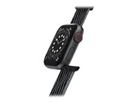 LifeProof - Band för smart klocka - Midnattszon - svart - för Apple Watch Hermès Series 12, Hermès Series 9, SE 3, Series 10, Series 11, Series 12 77-83866