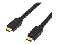 Startech 15 m HDMI 2.0-kabel - 4K 60 Hz aktiv HDMI-kabel - CL2-klassad för vägginstallation - UHD-HDMI-kabel med hög hastighet och lång hållbarhet - HDR, 18 Gbps - Hane-till-hane-sladd - Svart - HDMI-kabel - HDMI hane till HDMI hane - 15 m - stöd för 4K - för P/N: ST122HD202, ST124HD202 HD2MM15MA