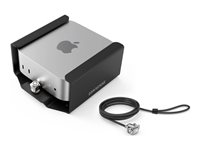 Compulocks Mac Mini Security Mount with Keyed Cable Lock - Monteringssats för systemsäkerhet - väggmontering, bordsmonterbar, kan monteras under bord, monterbar på monitorn - svart - för Apple Mac mini (M4, M4 Pro) MMEN24CL