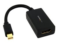 Startech Mini DisplayPort till HDMI-adapter - mDP till HDMI videokonverterare - 1080p - Mini DP eller Thunderbolt 1/2 Mac/PC till HDMI-skärm/monitor/TV - Passiv mDP 1.2 till HDMI adapterdongel - Videokort - Mini DisplayPort hane till HDMI hona - 76.2 mm - svart - för P/N: DP2MDPMF3, DP2MDPMF6IN MDP2HDMI
