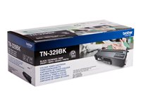 Brother TN329BK - 2-pack - svart - original - tonerkassett - för Brother DCP-L8450CDW TN329BKTWIN