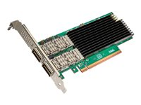 Intel Ethernet Network Adapter E830-CQDA2 - Nätverksadapter - PCIe 5.0 x8 - 10Gb Ethernet / 25Gb Ethernet / 40Gb Ethernet / 50Gb Ethernet / 100Gb Ethernet QSFP28 x 1 + 200 Gigabit QSFP56 x 1 - multipack - 5 enheter E830CQDA2M