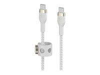 Belkin BoostCharge - USB-kabel - USB-C (hane) till USB-C (hane) - 1 m - vit CAB011BT1MWH