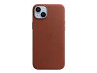Apple - Skydd för mobiltelefon - MagSafe-kompatibilitet - läder - umber - för iPhone 14 Plus MPPD3ZM/A