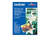 Brother BP60MA Matte Inkjet Paper - Matta - A4 (210 x 297 mm) - 145 g/m² - 25 arkki (arkit) paperi malleihin Brother DCP-J1140, J1200, J1800, J4140, J926, J981, MFC-J2340, J3540, J3940, J4335, J739 BP60MA